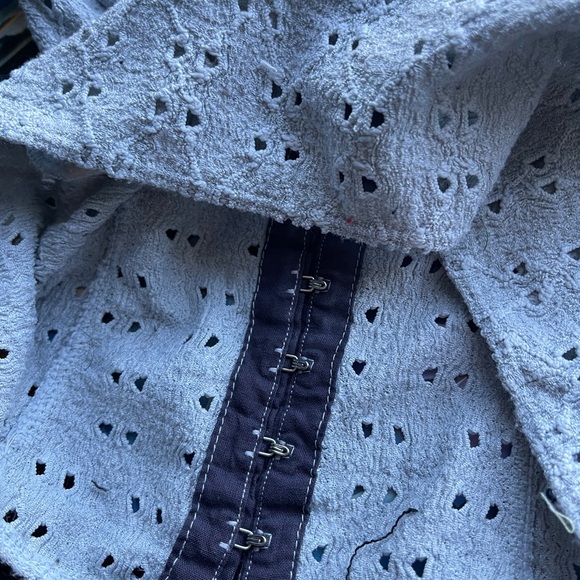 Strapless Gray Corset Top Small - Picture 3 of 3